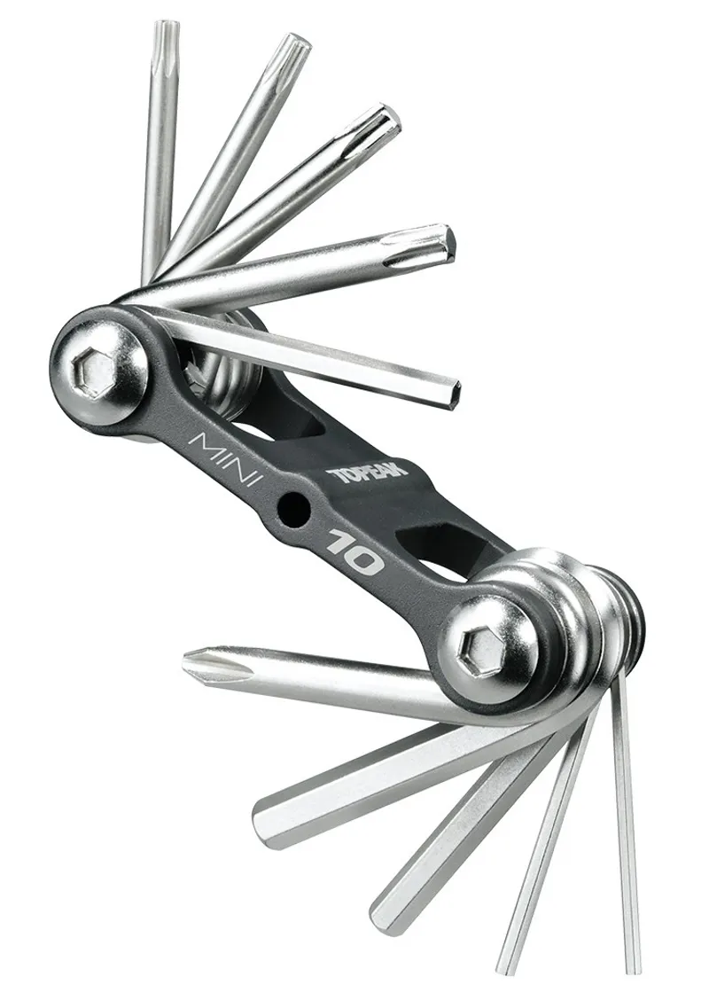 Topeak Mini 10 Multi Tool - Black/Silver 2 Topeak Mini 10 Multi Tool - Black/Silver - Image 2