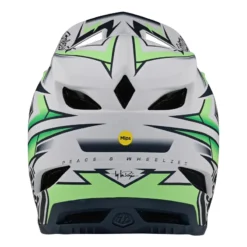Troy Lee Designs D4 Composite MIPS Full Face Helmet - Volt White