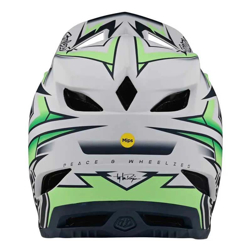 Troy Lee Designs D4 Composite MIPS Full Face Helmet - Volt White 1 Troy Lee Designs D4 Composite MIPS Full Face Helmet - Volt White