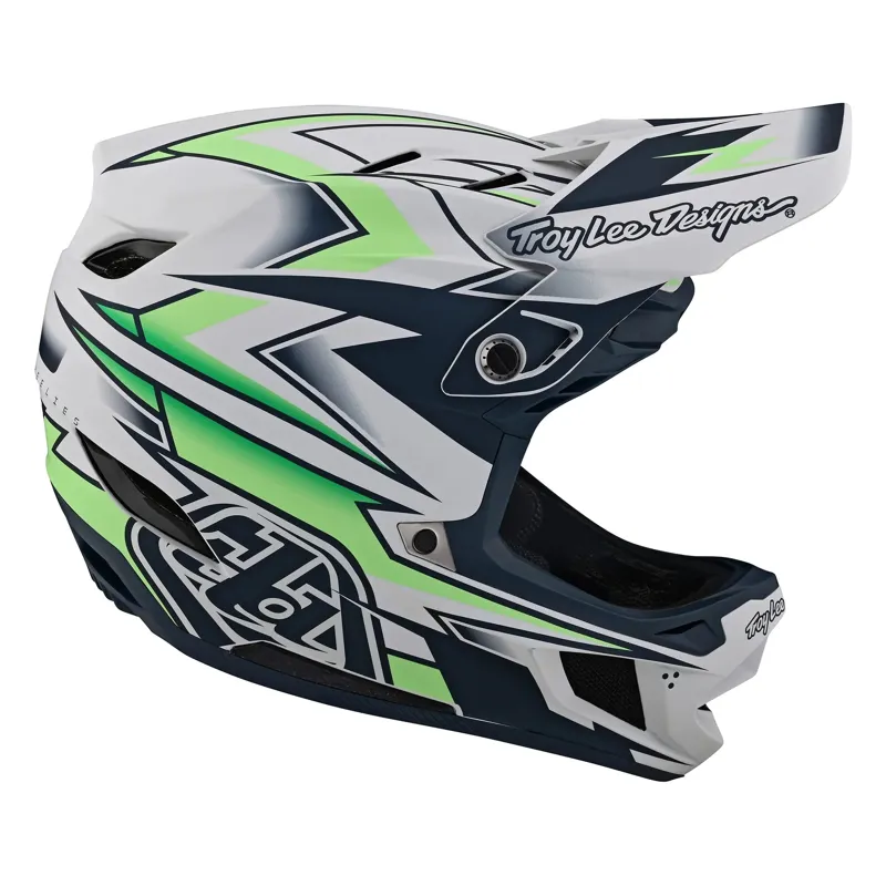 Troy Lee Designs D4 Composite MIPS Full Face Helmet - Volt White 2 Troy Lee Designs D4 Composite MIPS Full Face Helmet - Volt White - Image 2