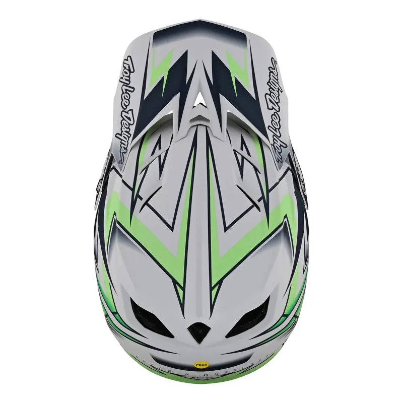 Troy Lee Designs D4 Composite MIPS Full Face Helmet - Volt White 5 Troy Lee Designs D4 Composite MIPS Full Face Helmet - Volt White - Image 5