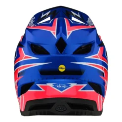 Troy Lee Designs D4 Composite MIPS Full Face Helmet - Volt Blue