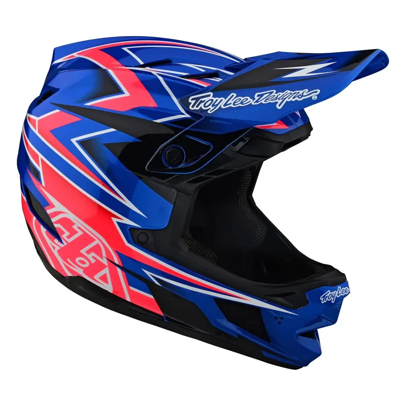 Troy Lee Designs D4 Composite MIPS Full Face Helmet - Volt Blue 5 Troy Lee Designs D4 Composite MIPS Full Face Helmet - Volt Blue - Image 5