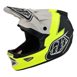 Troy Lee Designs D3 Fiberlite Full Face Helmet - Slant Grey