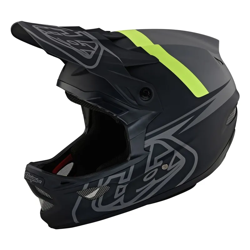 Troy Lee Designs D3 Fiberlite Full Face Helmet - Slant Grey 2 Troy Lee Designs D3 Fiberlite Full Face Helmet - Slant Grey - Image 2
