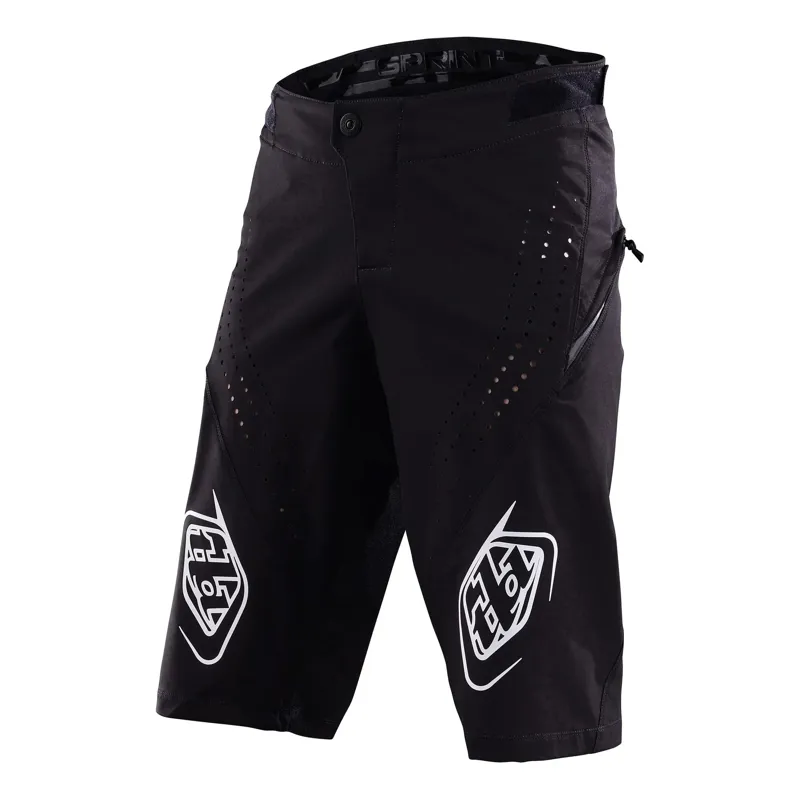Troy Lee Designs Sprint Men's Baggy Shorts - Mono Black 4 Troy Lee Designs Sprint Men's Baggy Shorts - Mono Black - Image 4