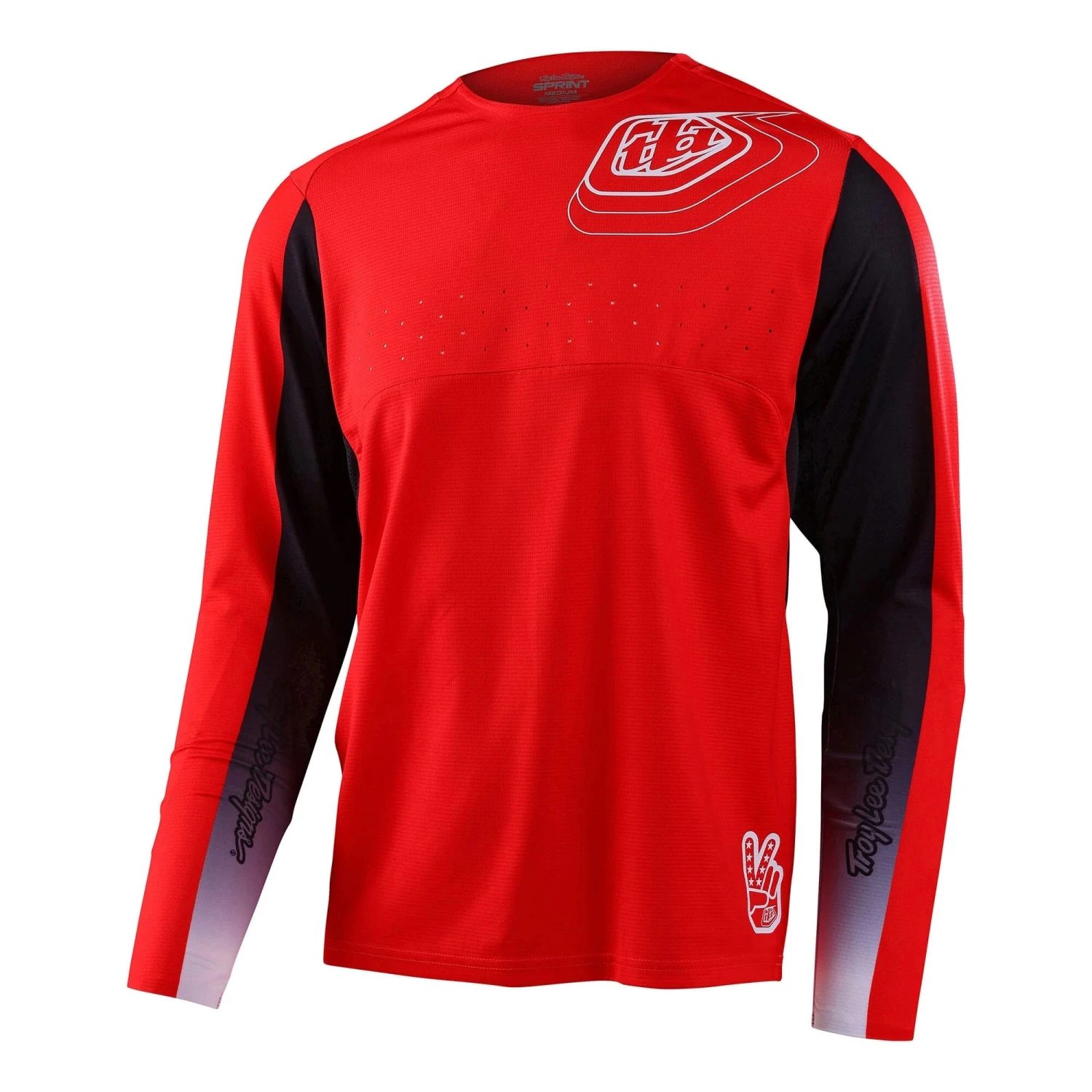 Troy Lee Designs Sprint Men's Long Sleeve Jersey - Icon Black 6 Troy Lee Designs Sprint Men's Long Sleeve Jersey - Icon Black - Image 6