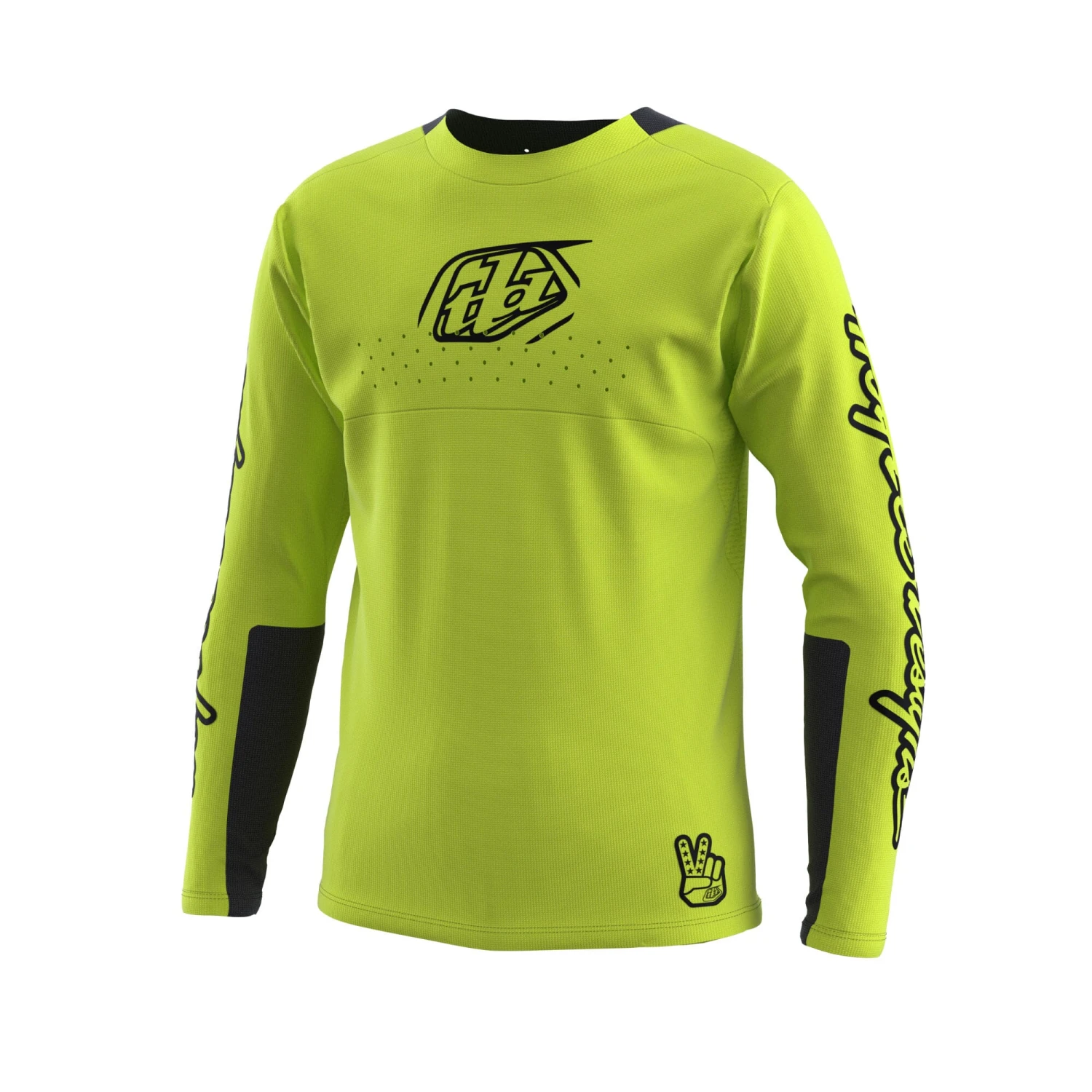 Troy Lee Designs Sprint Youth Long Sleeve Jersey - Icon Black 6 Troy Lee Designs Sprint Youth Long Sleeve Jersey - Icon Black - Image 6