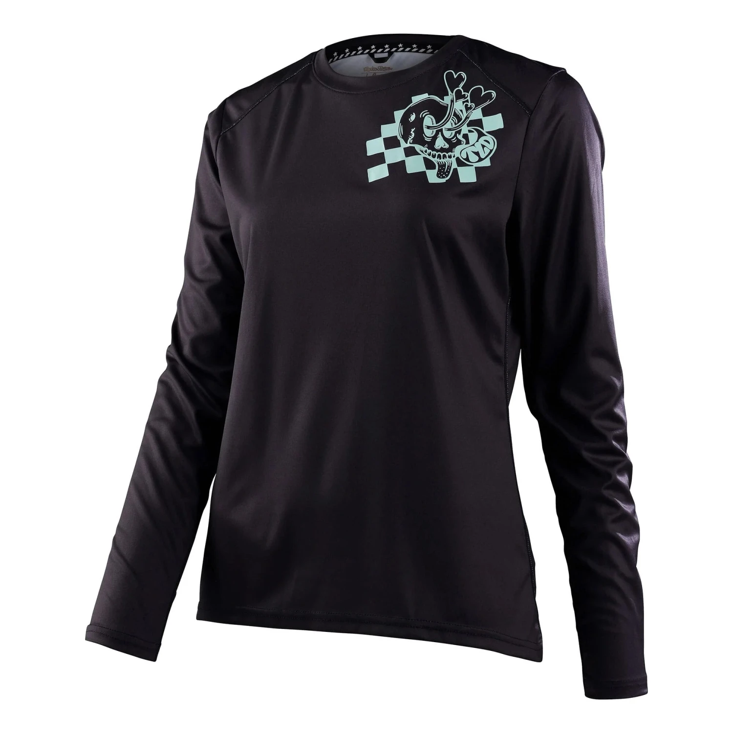 Troy Lee Designs Lilium Long Sleeve Women's Jersey - Solid Black 1 Troy Lee Designs Lilium Long Sleeve Women's Jersey - Solid Black