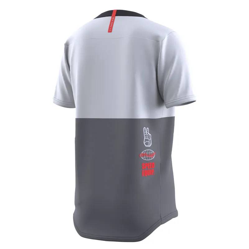 Troy Lee Designs Flowline Youth Short Sleeve Jersey - Scripter Charcoal 3 Troy Lee Designs Flowline Youth Short Sleeve Jersey - Scripter Charcoal - Image 3