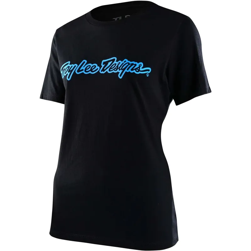 Troy Lee Designs Signature Women's Short Sleeve T-Shirt - Black 2 Troy Lee Designs Signature Women's Short Sleeve T-Shirt - Black - Image 2