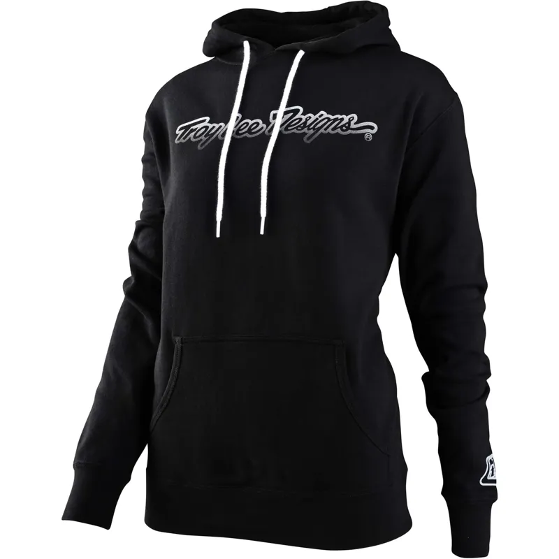 Troy Lee Designs Signature Women's Hoodie - Black 2 Troy Lee Designs Signature Women's Hoodie - Black - Image 2