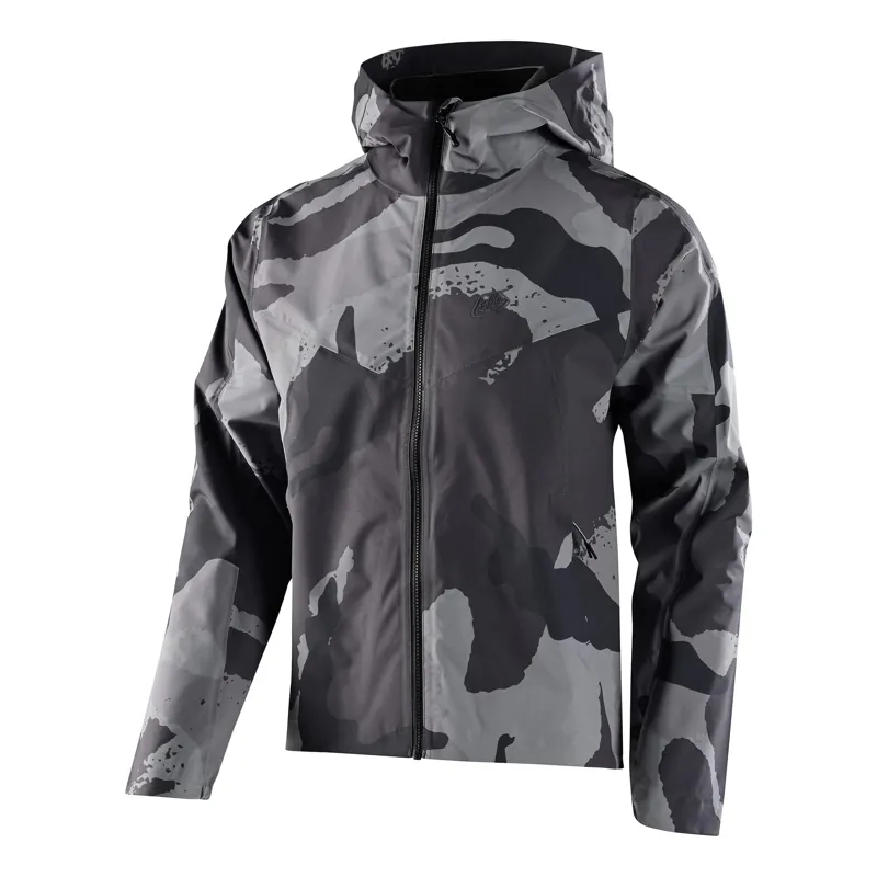 Troy Lee Designs Descent Men's Waterproof Jacket - Camo Carbon 1 Troy Lee Designs Descent Men's Waterproof Jacket - Camo Carbon