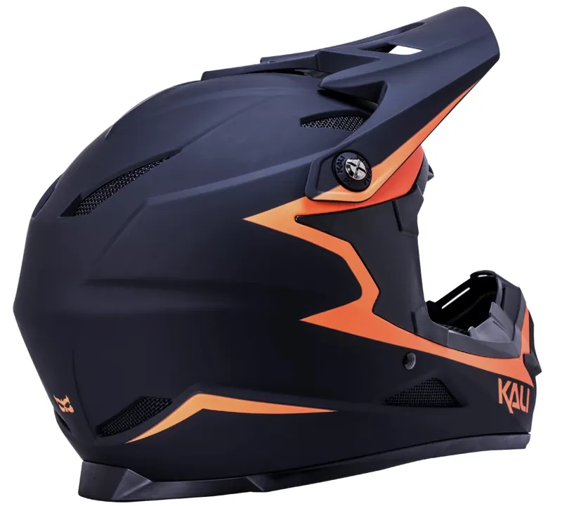 Kali Zoka Reckoning Full Face Helmet - Matt Black/Orange 2 Kali Zoka Reckoning Full Face Helmet - Matt Black/Orange - Image 2